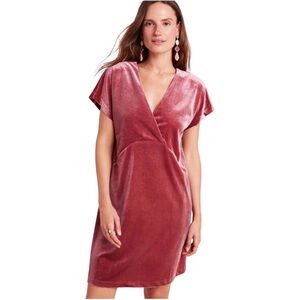 NWT Anthropologie Velvet Tunic Dress Pink